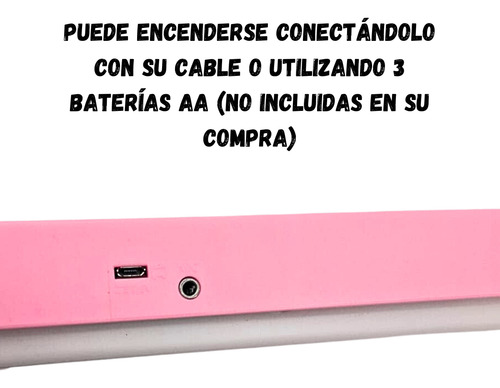 Mini Teclado Electrónico Con 37 Teclas Y Micrófono Infantil