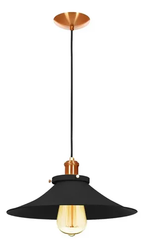 Lustre Pendente Industrial 38 Cm Vintage Retro Nordic Loft
