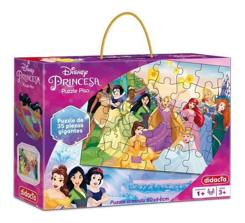 Puzzle Piso Princesa 35 Piezas Gigantes Rompecabezas Disney