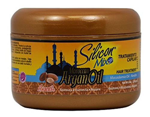 Silicon Mix Aceite De Argán Marroquí Tratamiento De Pelo, 8 