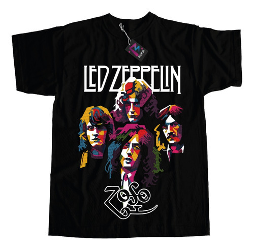 Remera Banda Led Zeppelin Dtf Estampa Grande Calidad Premium