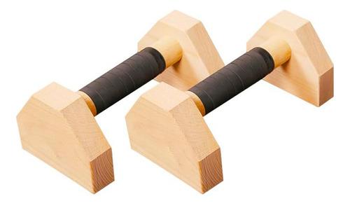 Push Up Bars Wooden Parallettes Gravity Fitness 1 Par Negro