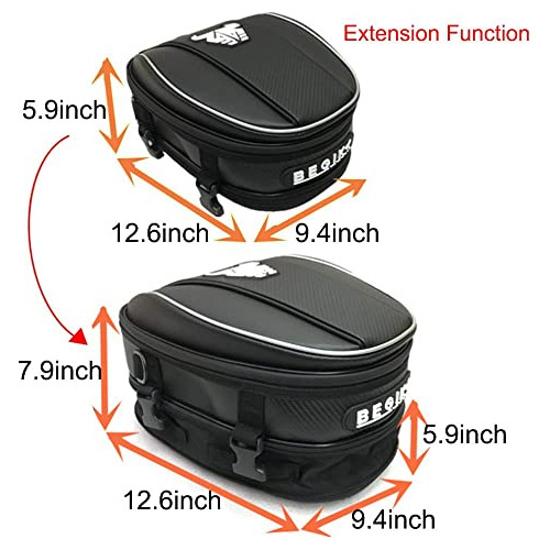 Bolsa Trasera Motocicleta Mochila Impermeable - 12-15l ...