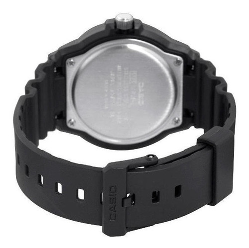 Reloj Casio De Hombre Mrw-200h-2 Análogo 10bar Negro-naranja