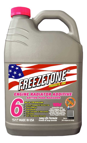 Liquido Refrigerante Freezetone Rosa Premium 4lts C