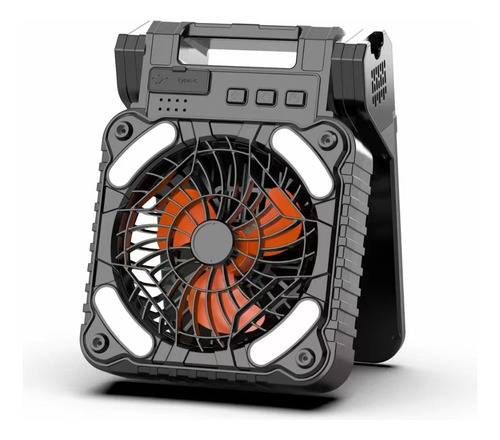 Ventilador Portátil Recargable Solar Para Campamento