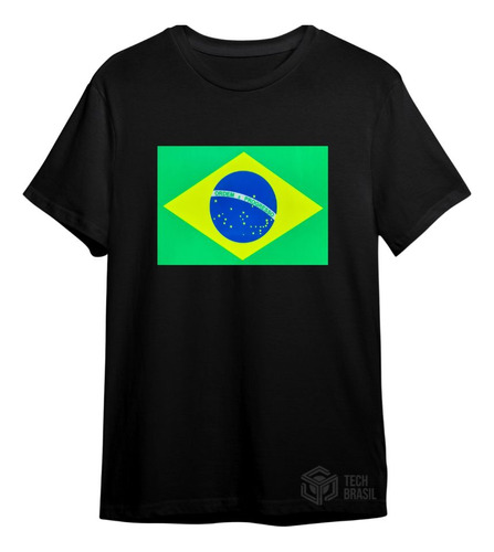 Camiseta Led Eletrônica Camisa Luminosa 22 - Brasil