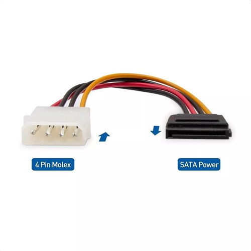 Cable Sata Power Adaptador De Alimentación 4 Pin - Hdd/3997