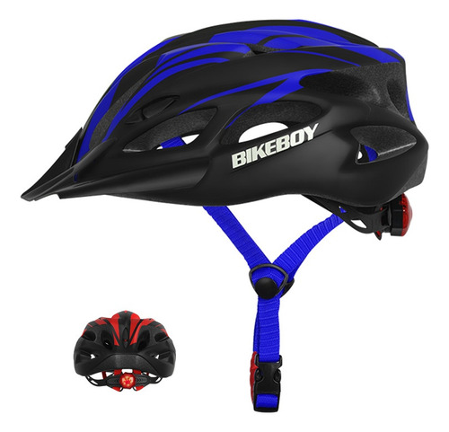 Casco Bikeboy Para Ciclismo Regulable Con Luz Trasera