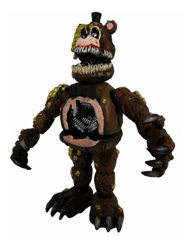 Imagen 5 de 6 de Figura Nightmare Freddy Animatronic Five Nights 22cm Luz Dr