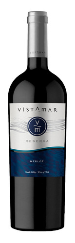 Pack De 4 Vino Tinto Vistamar Reserva Merlot 750 Ml