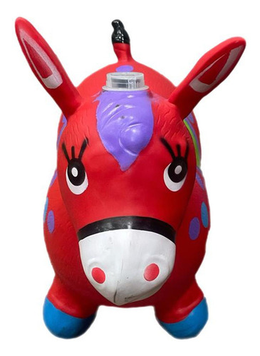 Cavalinho Upa Upa Pula Pula Com Musica Pocoto Burro Infantil Cor Vermelho