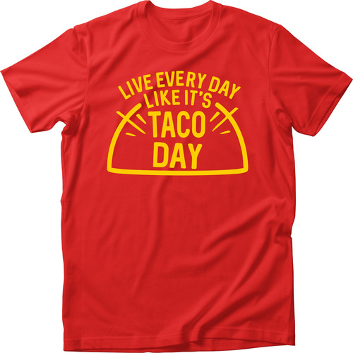 Playera Taquero Tacos Pastor Taqueria Taco Day Hombre 