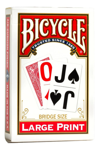 Puente de bicicleta de primera calidad, letras grandes, cubierta roja, idioma universal
