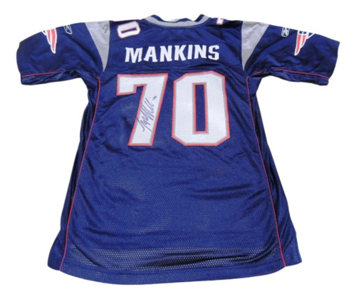 Jersey Patriotas Nueva Inglaterra Firmado Logan Mankins Nfl