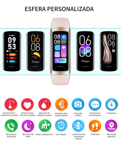 Reloj Inteligente Deportivo Bluetooth Para Hombre Smartband