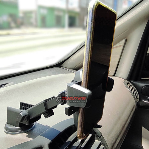 Imagem 7 de 7 de Suporte Celular Automotivo Veicular Trava Automática Ventosa