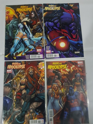 Lote De 4 Piezas Marvel Comics Age Off Apocalypse (Usado)