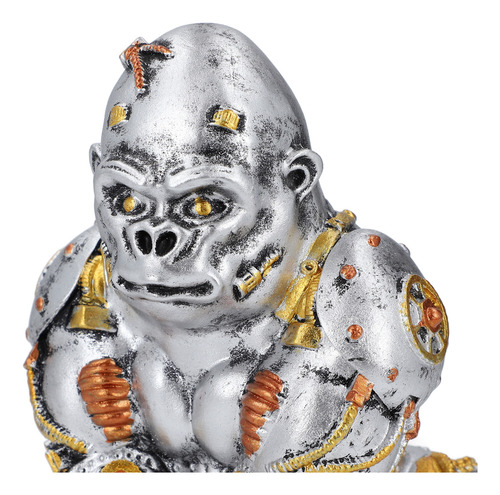 Steampunk Gorilla Statue Mechanical Punk Animals Industrial