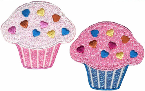Simplicity Colorful Pink Cupcake Applique Ropa Parches ...