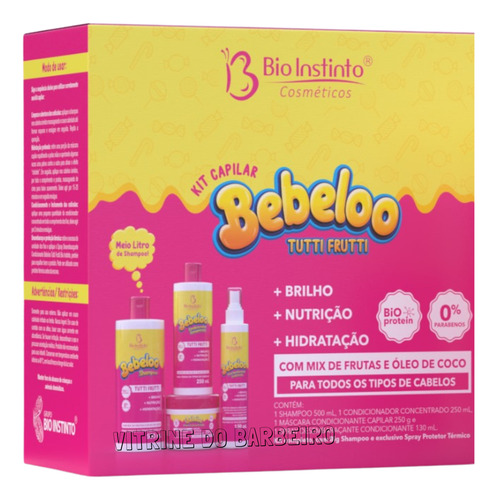 Kit Capilar Completo Reconstrução Nutrição Hidrata O Cabelo!