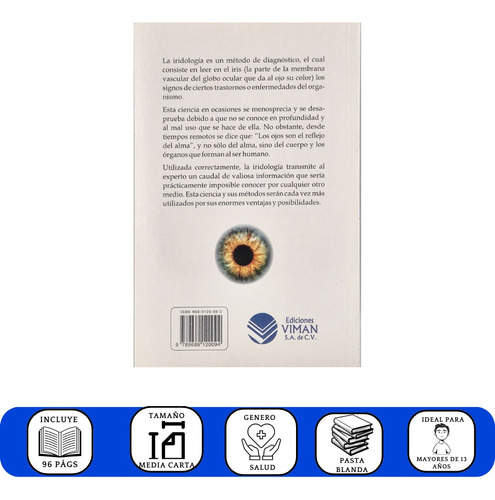 Iridología : El Diagnóstico Por El Iris - Ediciones Viman