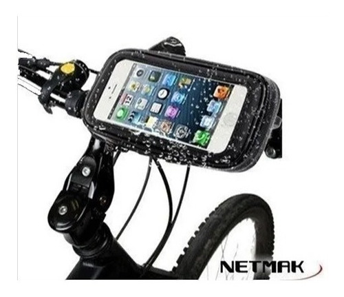 Soporte De Celular Netmak Nm-hc15 Impermeable Bici - Moto