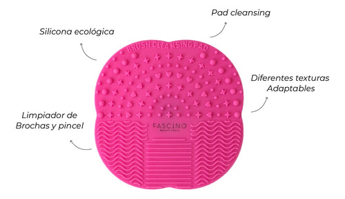 Kit Limpia Brochas: Líquido + Pad Cleansing Fascino