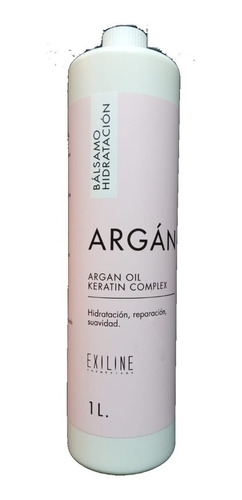 Bálsamo Argán Oil Keratin Complex Exiline Por 1 Litro