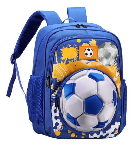 Mochila Infantil Futbol Niño Boca River Arg Estampa 3d