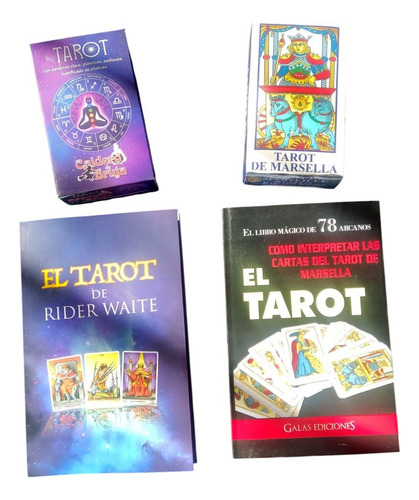 Tarot Rider Con Libro + Tarot Masella Con Libro Español