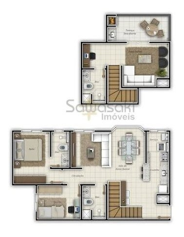 Apartamento A Venda No Bairro Ecoville Em Curitiba - Pr. - A-1762-1