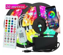 Comprar Tira De Luz Led App Control Bluetooth 5050 Rgb 20m( 2x10m)