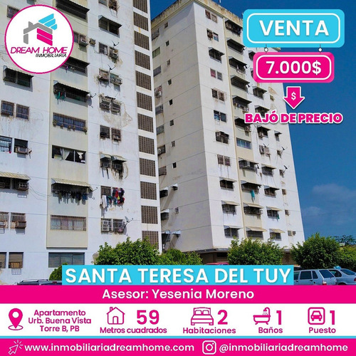 Imagen 1 de 11 de Apartamento Urbanización Buena Vista, Torre B - Santa Teresa Del Tuy