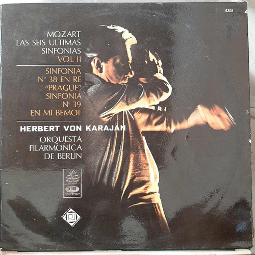 Vinilo Von Karajan Orch Berlin Mozart 6 Sinfonias Vol 2 Cl2