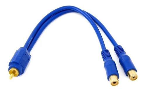 Cabo Y: 2 Rca Fêmea + 1 Rca Macho 20cm