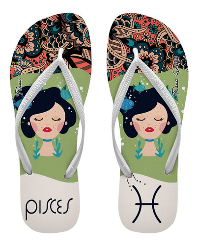 Chinelos Personalizados Havaianas Signo Peixes Slim [3]