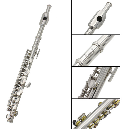 Piccolo Slade Silver En Cmajor De 16 Agujeros Con Cuerpo De