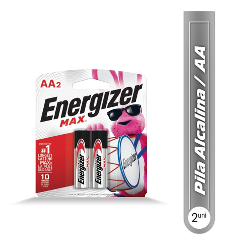Pila Alcalina Aa 2 Unds Alkaline Energizer 2 Pack