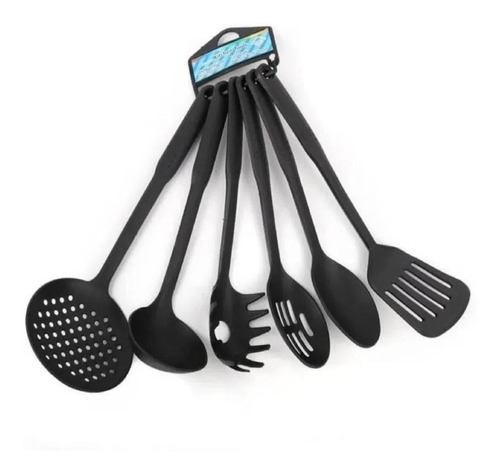 Utensillos De Cocina Nylon Cucharon Espátula Set X6