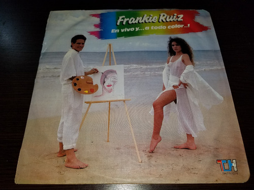 Lp Vinilo Disco Frankie Ruiz En Vivo Y A Todo Color Salsa 