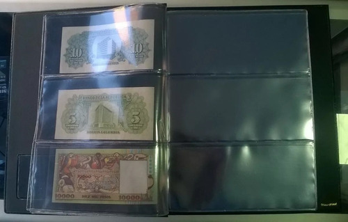 Imagen 3 de 6 de Álbum Libro Para Guardar 120 Billetes Antiguos Colombianos