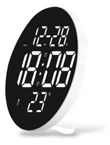 Reloj De Pared , Hora, Calendario, Alarma Y Termometro