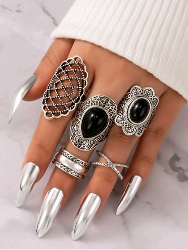 Set De Anillos Vintage 