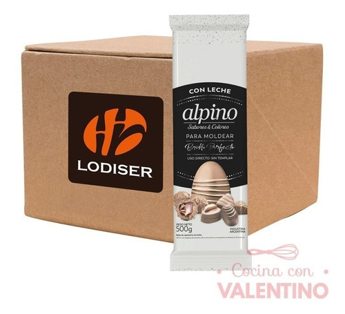 Baño De Moldeo- Leche Alpino Tableta - Caja 18kg (36u)