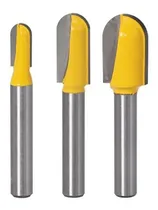 Comprar Juego Fresas Ranura U 6mm Router Trompo 1\u002F4 3\u002F8 1\u002F2 Madera