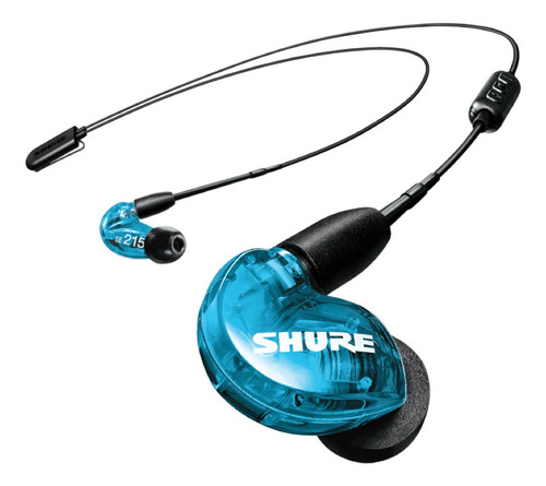 Audífonos Shure Se215-spe In Ear Azul Transparente