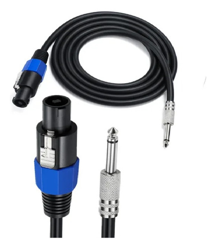 Cable Speakon A Plug 6,35mm 3m Jack Conector Ts