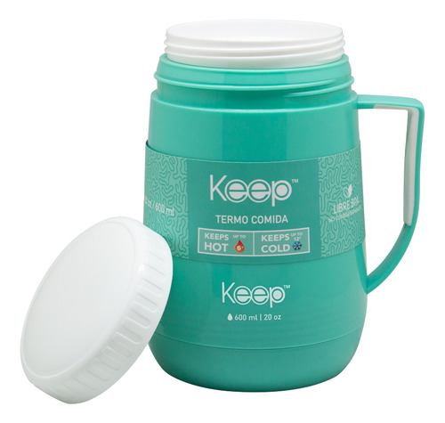 Termo Comida Pp Keep 600 Ml Celeste