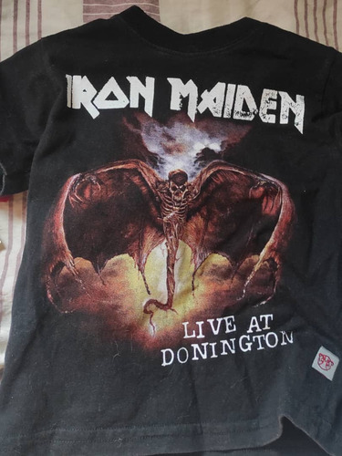 Franela Negra De Iron Maiden Talla 4 Importada